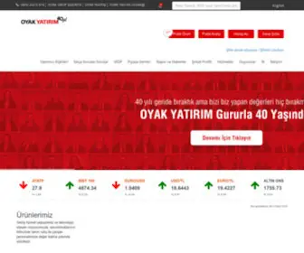Oyakyatirim.com.tr(OYAK Yatırım) Screenshot