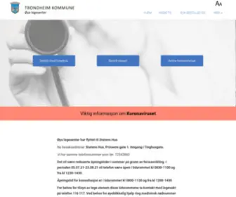 Oyalegesenter.no(Øya Legesenter) Screenshot