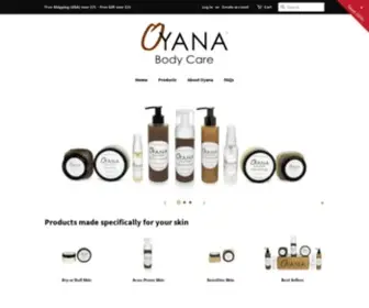 Oyanabodycare.com(All Natural) Screenshot