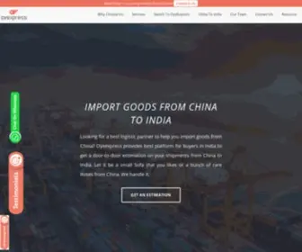 Oyeexpress.com(Best Shipping Services from China to India) Screenshot