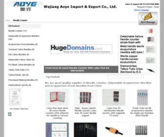 Oyetrade.net(Acupuncture needles) Screenshot