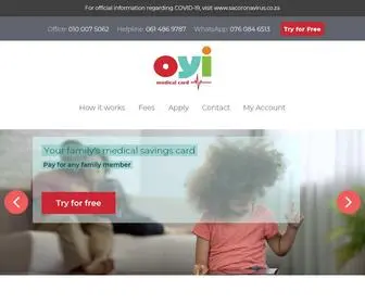 Oyi.co.za(Oyi Medical Card) Screenshot