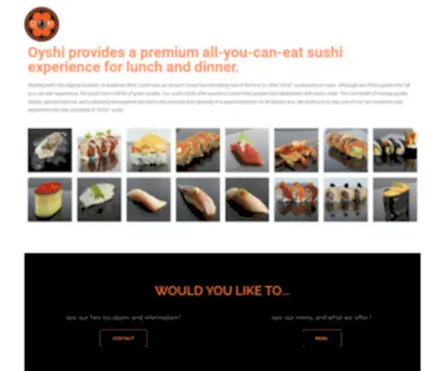 Oyshilv.com(All you can eat sushi) Screenshot