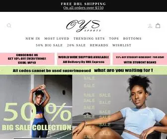 Oyssports.com(Create an Ecommerce Website and Sell Online) Screenshot