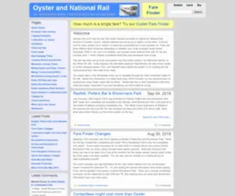 Oyster-Rail.org.uk(Oyster and National Rail) Screenshot