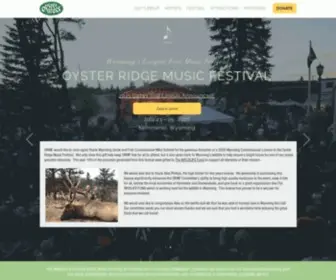 OysterridgemusicFestival.com(The Oyster Ridge Music Festival) Screenshot