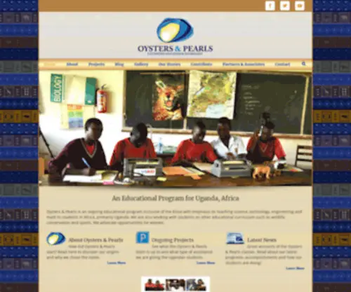 Oystersandpearls.org(Cultivating Education) Screenshot
