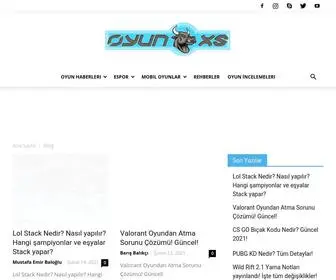 Oyunoxs.com(Popüler Oyunlar ve Güncel Espor Haberleri) Screenshot