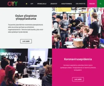 Oyy.fi(Oulun yliopiston ylioppilaskunta (OYY)) Screenshot