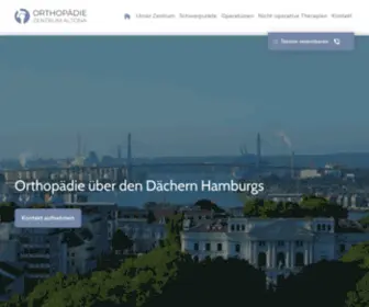 OZ-Altona.de(Spezialisten für orthopädische Beschwerden) Screenshot