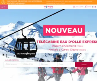 OZ-Vaujany.com(Accès rapide à moins d'une heure de Grenoble) Screenshot