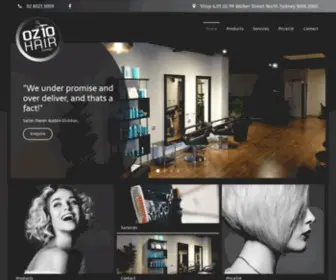 OZ10Hair.com.au(Hair Salon in North Sydney) Screenshot