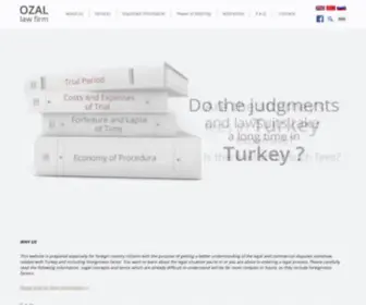 Ozallawfirm.com(Law Firm Turkey) Screenshot