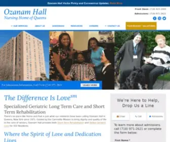 Ozanamhall.org(Skilled Nursing Community Queens NY) Screenshot