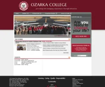 Ozarka.edu(Home Ozarka College) Screenshot