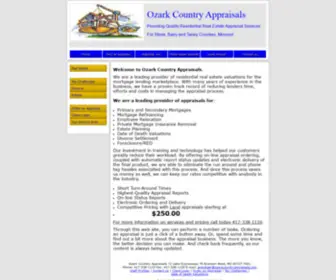 Ozarkcountryappraisals.com(Real Estate Appraisal) Screenshot