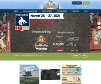 Ozarkempirefair.com(Ozark Empire Fairgrounds & Event Center) Screenshot