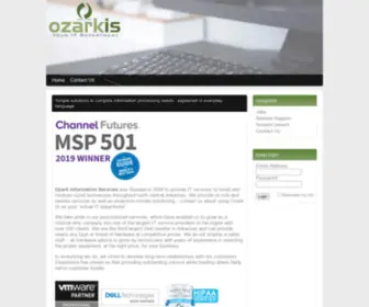 Ozarkis.com(Ozark Technology) Screenshot