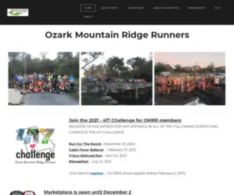 Ozarkmountainridgerunners.org(Ozark Mountain Ridge Runners club for beginners and advanced) Screenshot