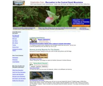 Ozarkmtns.com(Ozark Mountains 2Cooleys Recreation Directory) Screenshot