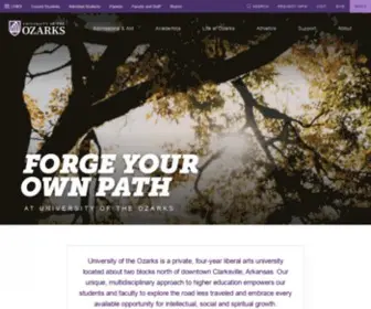 Ozarks.edu(University of the Ozarks) Screenshot