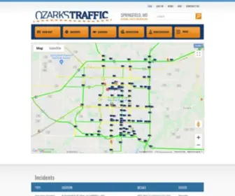 Ozarkstraffic.com(Ozarks Traffic Information Home) Screenshot