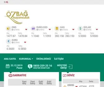 Ozbagkuyumculuk.com(Özbağ) Screenshot