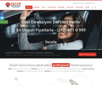 Ozcem.com.tr(Halkalı Özcem Sürücü Kursu) Screenshot