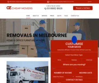 Ozcheapmovers.com.au(REMOVALS IN MELBOURNE) Screenshot