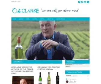 Ozclarke.com(Oz clarke) Screenshot