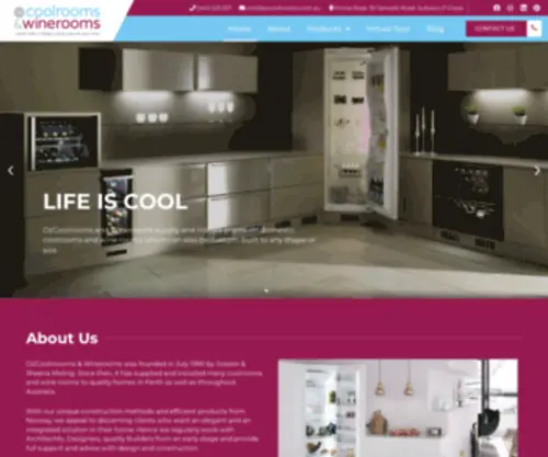 Ozcoolrooms.com.au(Ozcoolrooms-Custom Residential-Cool-Rooms-and-Winerooms) Screenshot