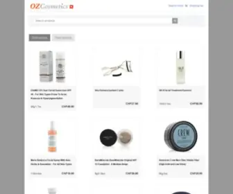 Ozcosmetics.ch(Buy Cosmetics in Switzerland) Screenshot