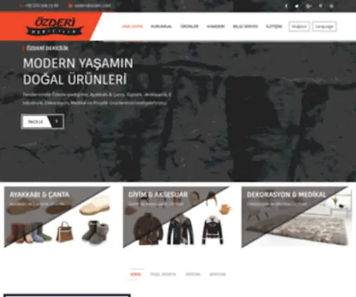 Ozderi.com(Özderi Dericilik) Screenshot