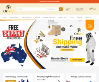 Ozeebeekeeping.com.au(Ozee Beekeeping Supplies) Screenshot