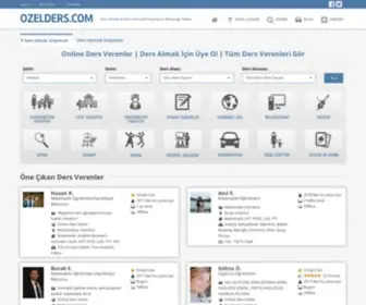 Ozelders.com(Özel Ders Almak ve Özel Ders Vermek İsteyenlerin Buluştuğu Nokta) Screenshot