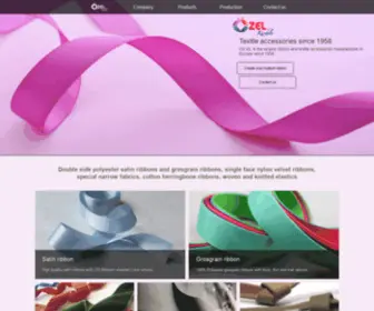 Ozelkurdele.com(Textile accessories and narrow woven since 1958) Screenshot