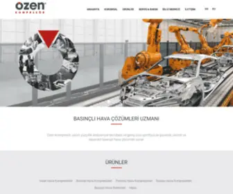 Ozenkompresor.com(Özen Kompresör Konya Organize Sanayi Bölgesi Büyük Kayacık Mah. 20. Sok. No) Screenshot