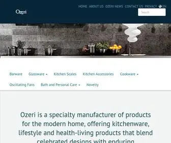 Ozeri.com(Products for the modern Home) Screenshot