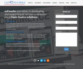 Ozeworks.com(ECommerce Open Source Specialists) Screenshot