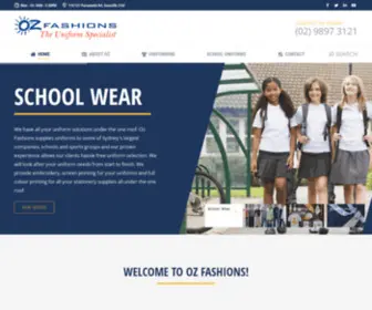 Ozfashions.com.au(The Uniform Specialists) Screenshot