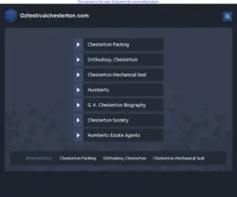 Ozfestivalchesterton.com(Ozfestivalchesterton) Screenshot