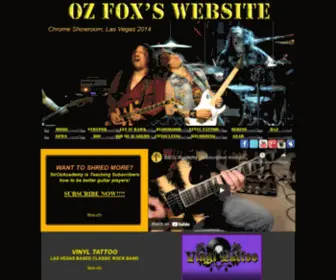 Ozfox.com(The Official Website of Oz Fox) Screenshot