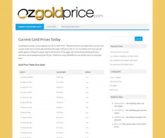 Ozgoldprice.com(Price of Gold Per Troy Oz) Screenshot