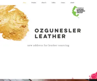 Ozgunesler.com(Ozgunesler Leather) Screenshot