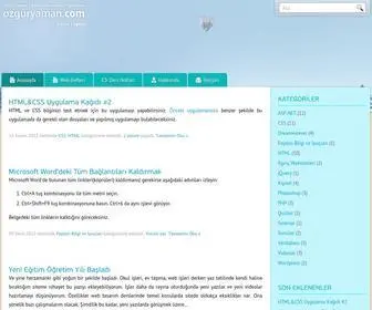 Ozguryaman.com(Özgür YAMAN) Screenshot