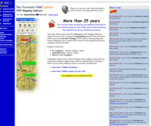 Oziexplorer3.com(Official OziExplorer Web Site) Screenshot