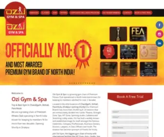 Ozigym.com(A Network of luxury Health Club & Spa) Screenshot