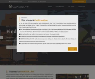 Ozindialaw.com(OZINDIA LAW) Screenshot