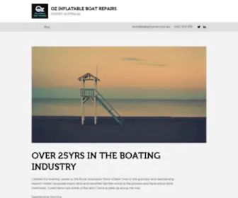 Ozinflatablerepairs.com.au(OZ INFLATABLE BOAT REPAIRS) Screenshot