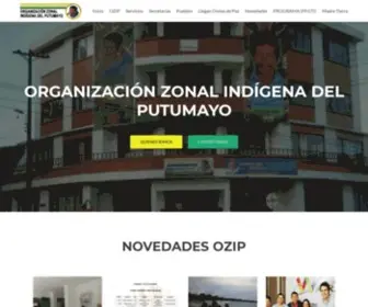 Ozip.org.co(Organización Zonal Indígena del Putumayo) Screenshot